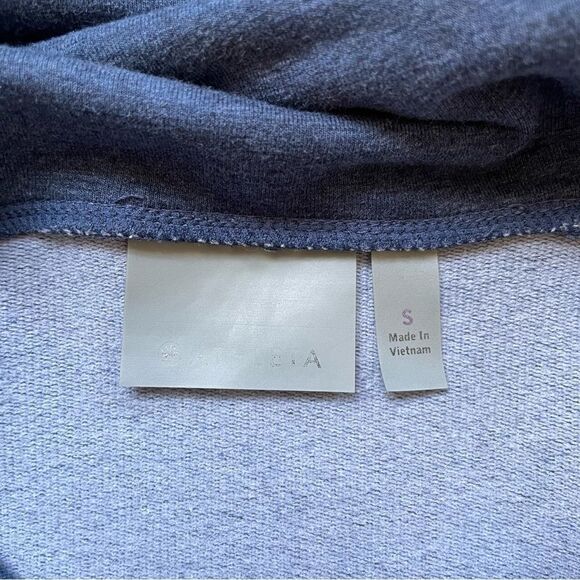 Athleta Blue Cowl-Neck Hooded Sweatshirt - Size: Small - Picture 5 of 8